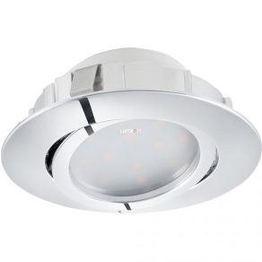   Spot LED încastrat, înclinabil, 6 W, alb cald, cromat - Pineda Eglo 95855