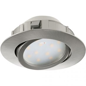   Spot LED încastrat, înclinabil, 6 W, alb cald, culoare nichel - Pineda Eglo 95856