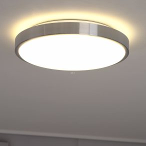  Lampă LED de tavan 24 W, alb cald, culoare alb-nichel - Competa Eglo 96034