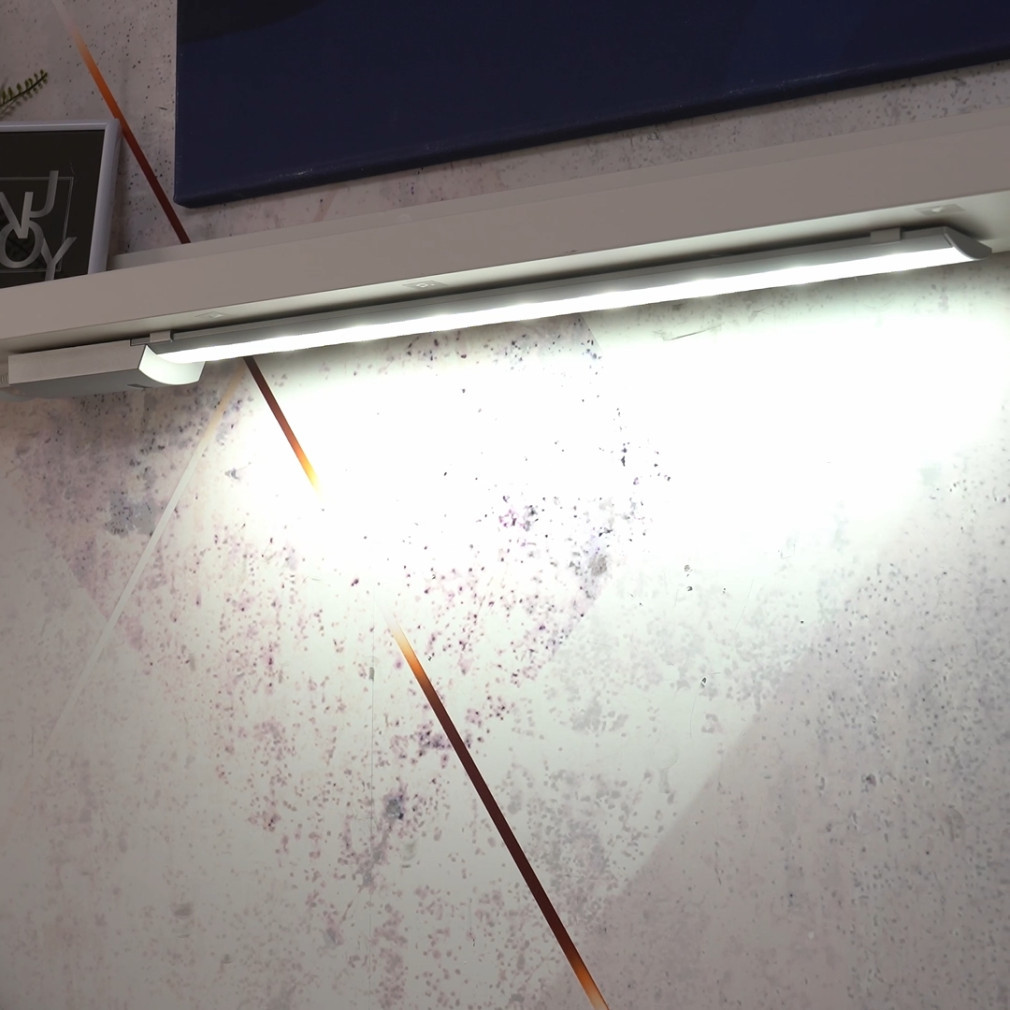 Lampa LED pentru mobilă cu senzor de mișcare, 8,1 W, alb rece, 60 cm, argintiu - Teya Eglo 96081