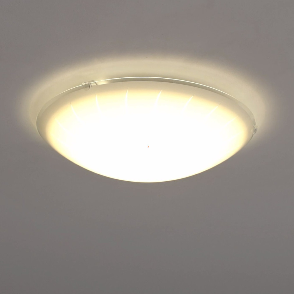 Lampa LED de tavan cu model raze de soare, 11 W, alb cald, 31,5 cm, culoare albă - Margitta Eglo 96111