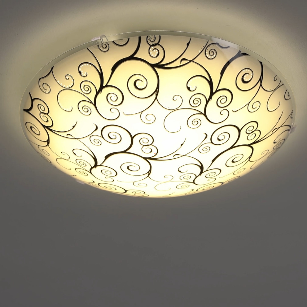 Lampă LED de tavan 11 W, alb cald, alb-negru - Margitta Eglo 96117
