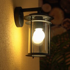   Lampă de perete pentru exterior, în cilindru de sticlă - Valdeo Eglo 96239