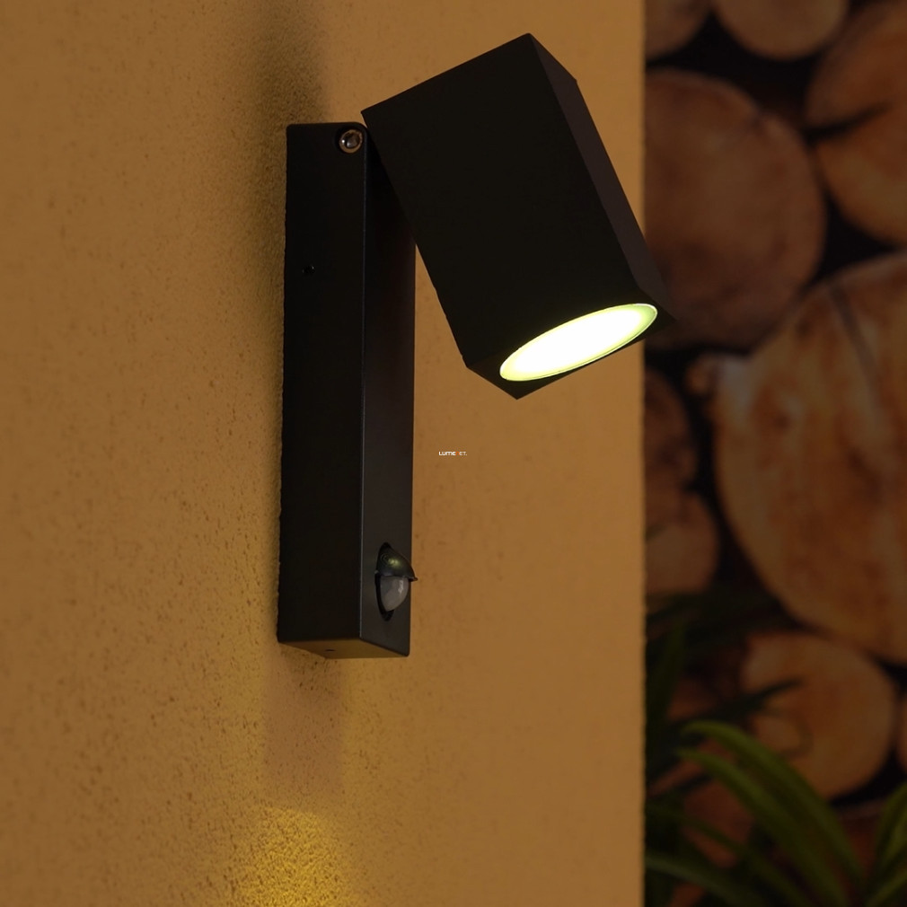 Lampă LED de exterior cu senzor de mișcare, negru - Sakeda Eglo 96287
