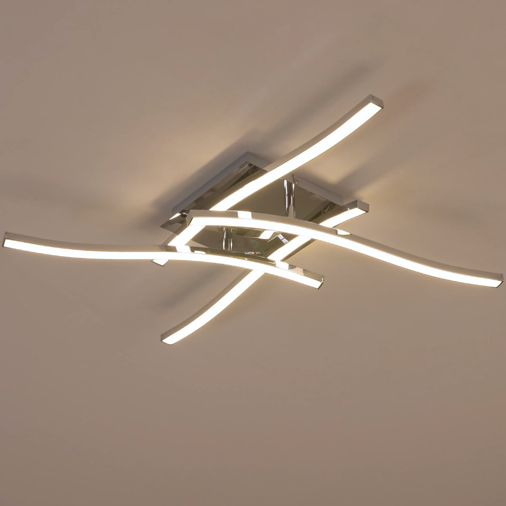 Lampa LED de tavan 20 W, alb cald, crom-alb - Valmora Eglo 96327