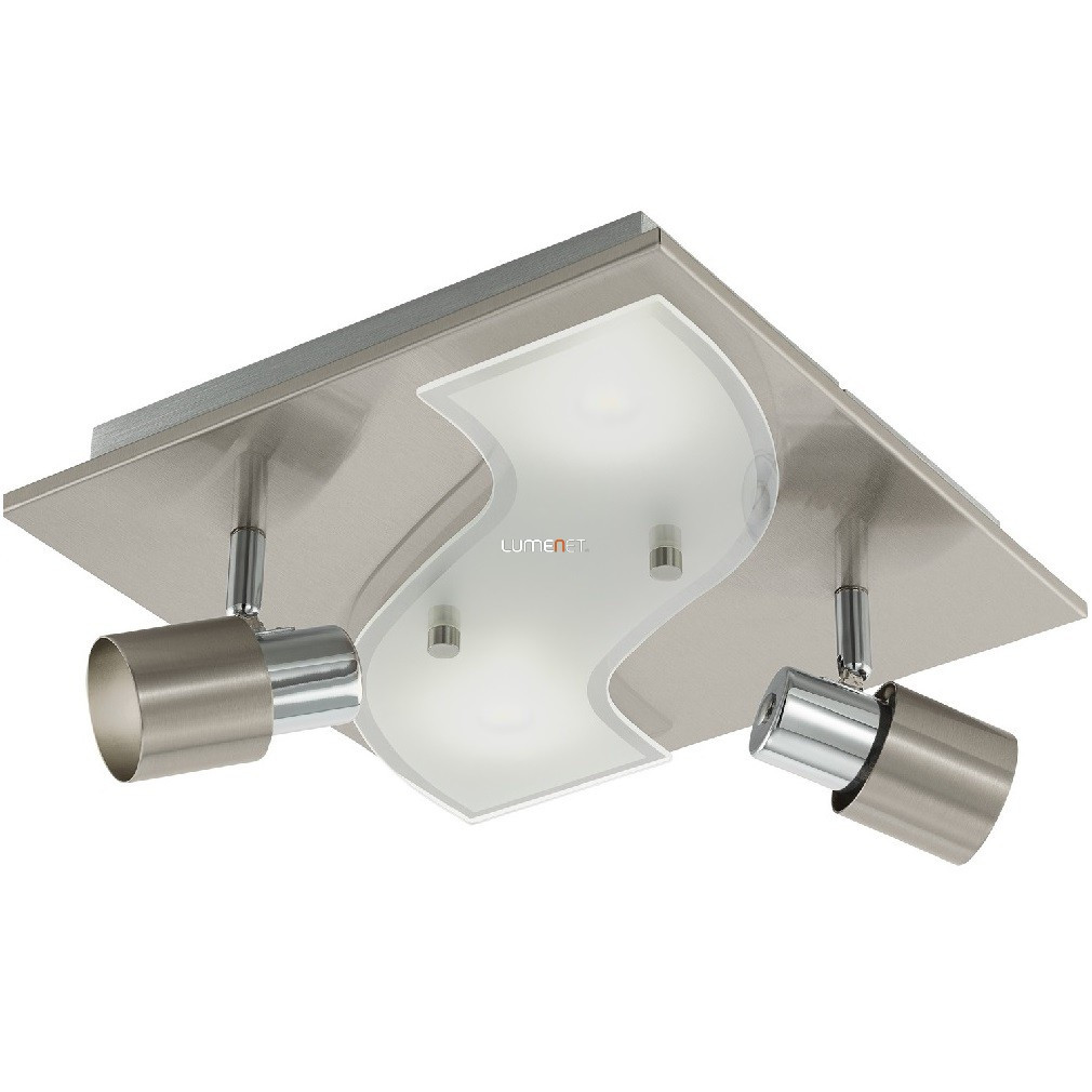 Lampa LED de tavan, sursă de lumină înlocuibilă, culoare nichel-alb - Dirus Eglo 96398