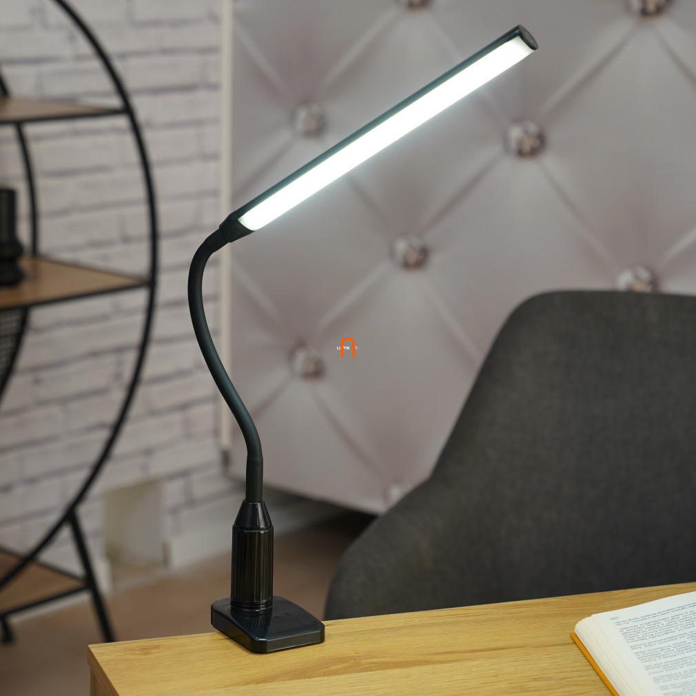 Lampa cu clemă, ambalaj deschis, negru (Laroa)