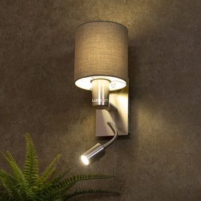   Aplică textilă cu braț de lectură LED - Pasteri Eglo 96481