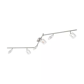   Lampă LED pentru tavan cu efect de cristal, 24 W, alb cald, culoare alb-nichel - Litago Eglo 97005
