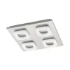 Lampă LED de tavan 16 W, alb cald, 32x32 cm, culoare alb-nikel - Litago Eglo 97012