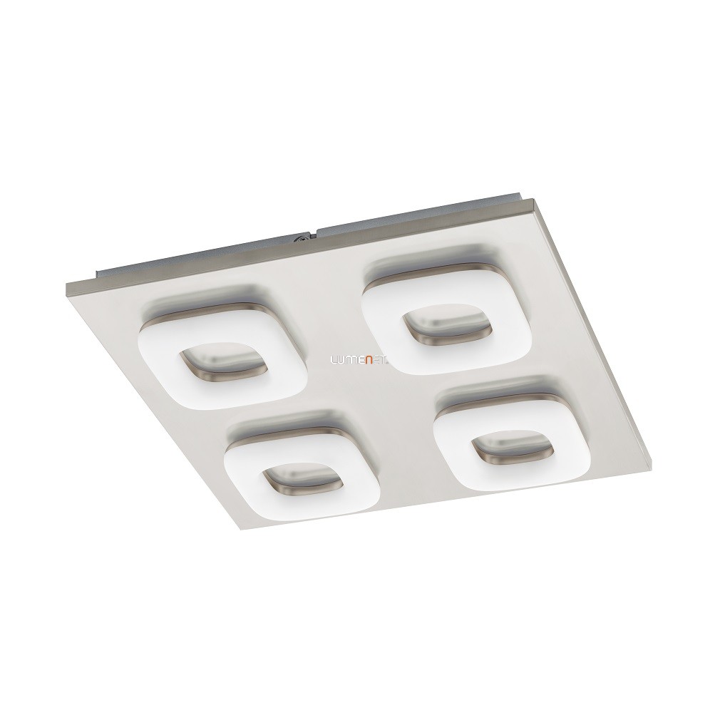 Plafon LED 16 W, alb cald, 32x32 cm, nichel-alb (Litago)