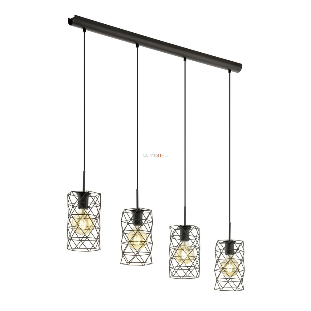 Lampa suspendată cu patru becuri, culoare maro - Estevau Eglo 97066