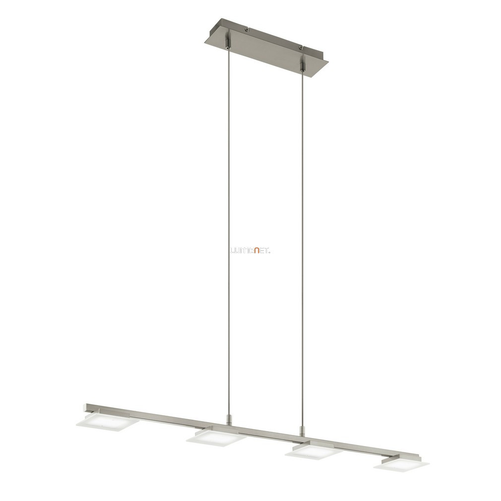 Lampa suspendată cu LED, unghiulară, 22 W, alb cald, nichel opal - Laniena Eglo 97085