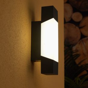  Lampă LED de exterior pentru perete 4,8 W, alb cald, opal gri - Gorzano Eglo 97222