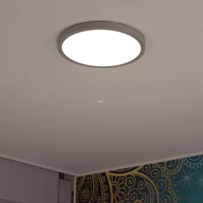   Lampă LED de tavan 25 W, alb cald, 40 cm, culoare alb-nichel - Fueva Eglo 97263
