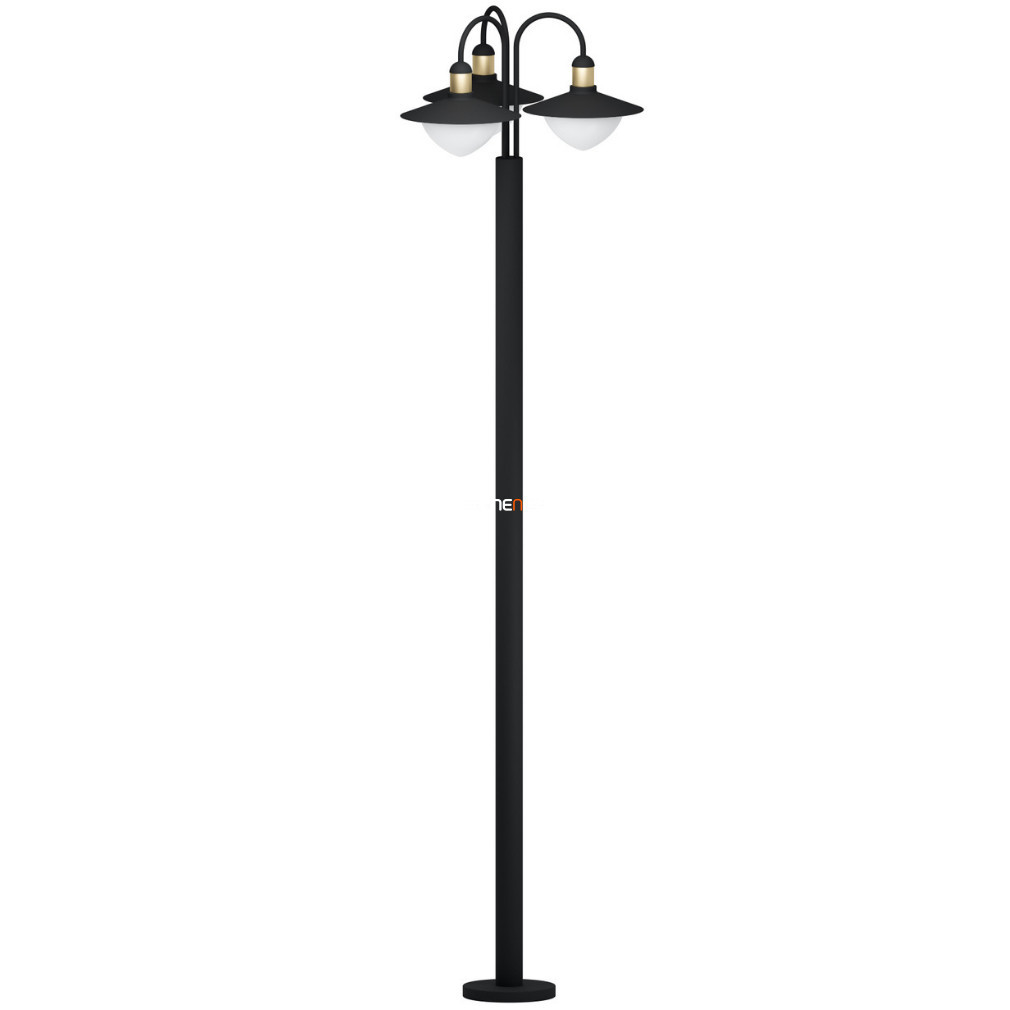 Lampa de exterior cu trei becuri, 220 cm, negru-auriu - Sirmione Eglo 97288