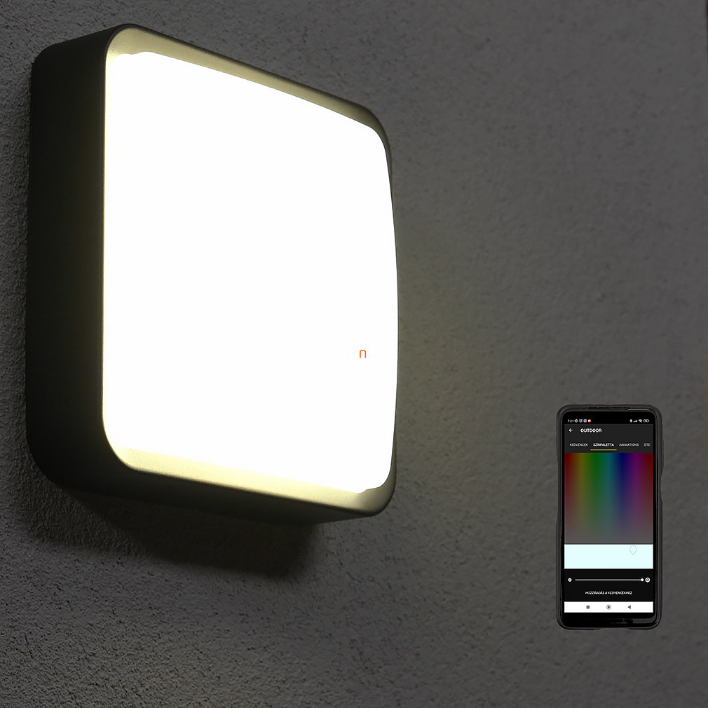 Lampă LED inteligentă de exterior, 25x25 cm - Piove-C Eglo 97295