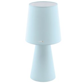   Lampă de masă albastră, 47 cm - Carpara Eglo 97432, cu soclu 2xE27