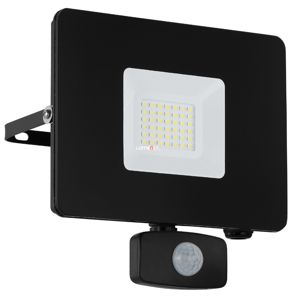Reflector LED cu senzor de mișcare 31 W, lumină albă rece, negru - Faedo Eglo 97462