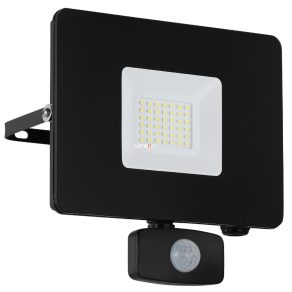   Spot LED cu activare prin mișcare 31 W, lumină albă rece, negru - Faedo Eglo 97462