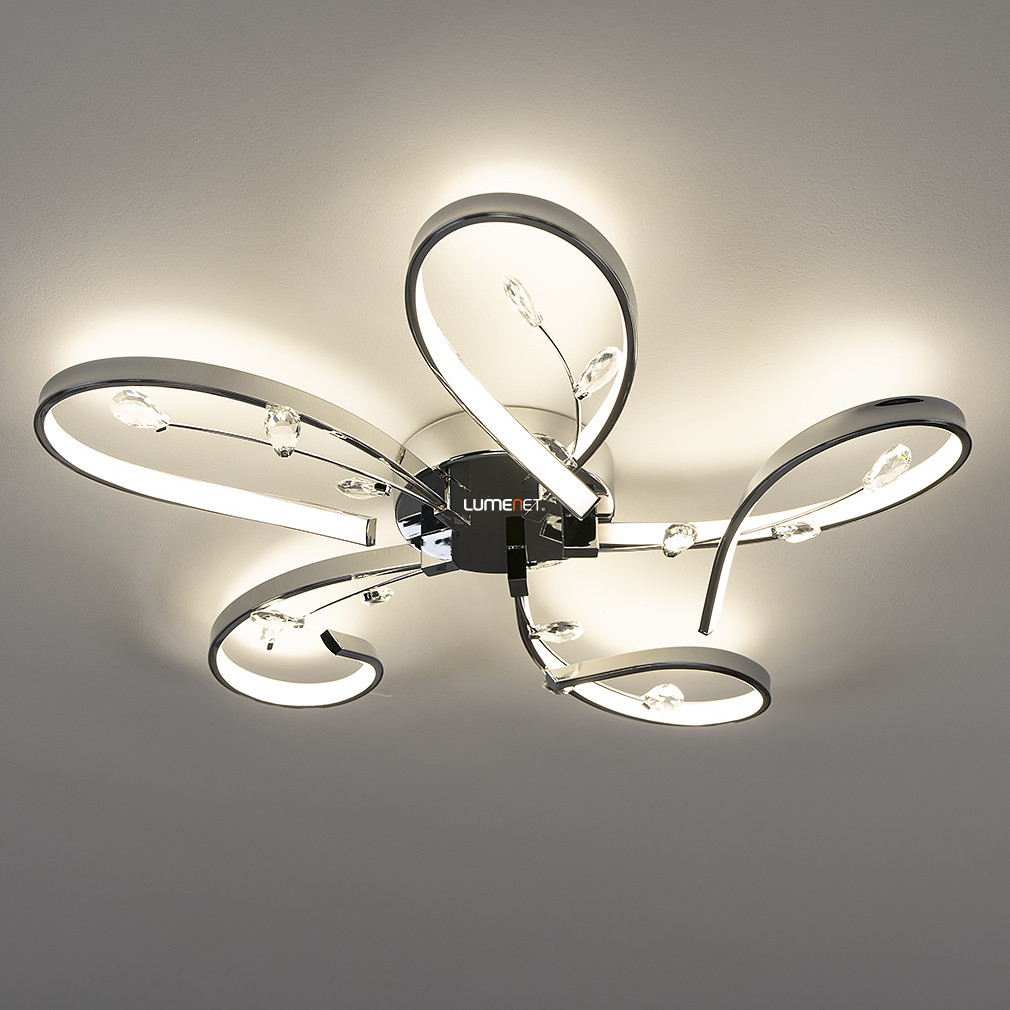 Lampa LED de tavan curbată cu decorațiuni din cristal - Vallemare Eglo 97487