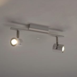   Lampă spot cu două socluri, culoare alb-nichel - Vergiano Eglo 97507