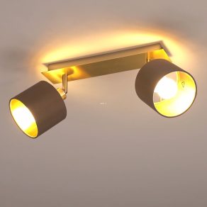   Lampă spot cu două socluri, culoare maro-auriu - Valbiano Eglo 97537