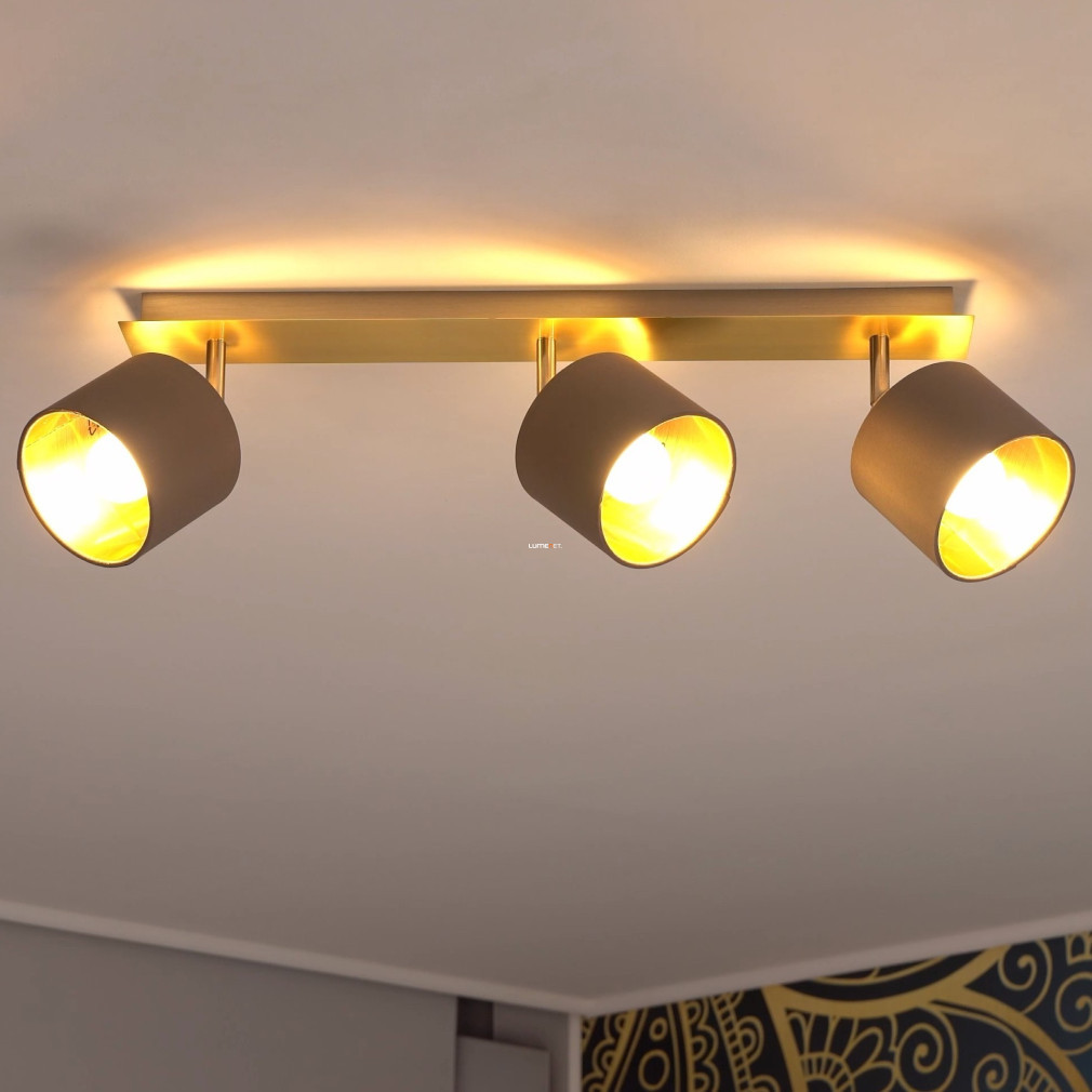 Lampa spot cu trei socluri, maro-auriu - Valbiano Eglo 97538