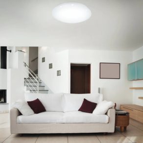   Lampă LED pentru tavan cu telecomandă și efect glitter, 40 W, alb rece-cald, culoare albă - Giron Eglo 97541