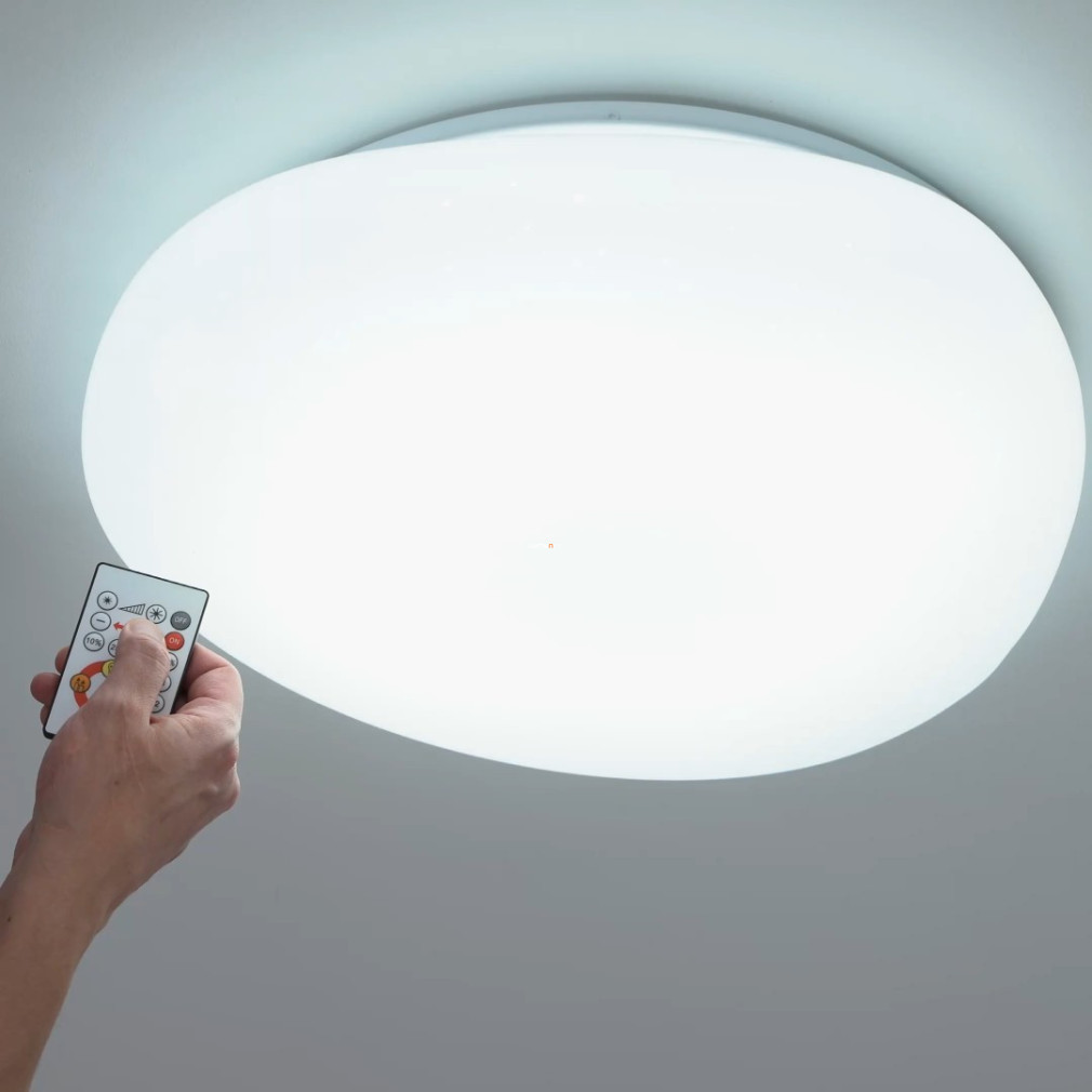 Lampă LED de tavan cu telecomandă 21 W, alb rece-cald, culoare albă - Sileras Eglo 97577