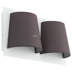   Lampă LED de perete 10,8 W, alb cald, culoare alb-gri - Serravalle Eglo 97625