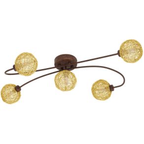 Lampa de tavan, efect ruginit auriu - Caris 1 Eglo 97727
