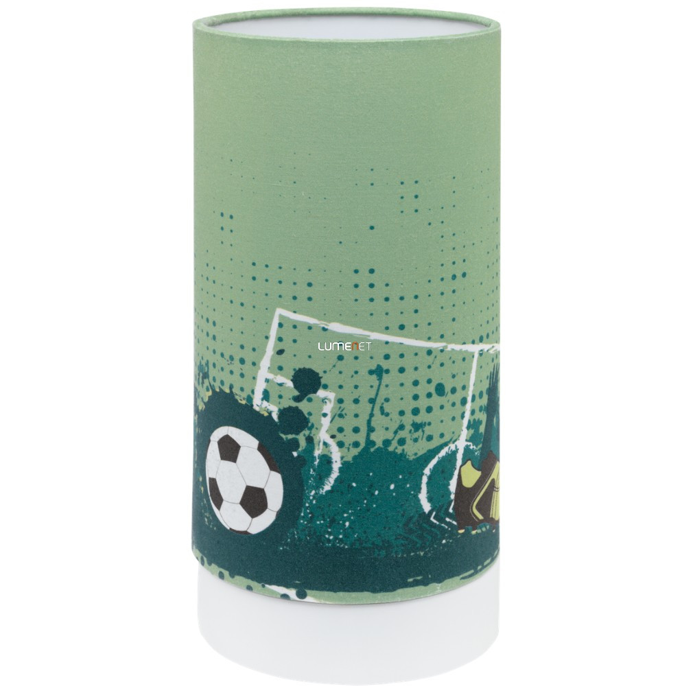 Lampă LED de masă pentru copii, alb-verde, 25 cm - Tabara Eglo 97763, 3000 K, 540 lm, 6 W