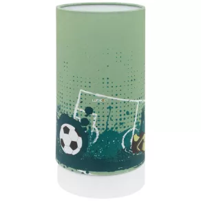   Lampă LED de masă pentru copii, alb-verde, 25 cm - Tabara Eglo 97763, 3000 K, 540 lm, 6 W