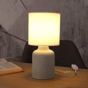   Lampă de noptieră cu model, 32 cm - Bellariva Eglo 97774, cu soclu 1xE14