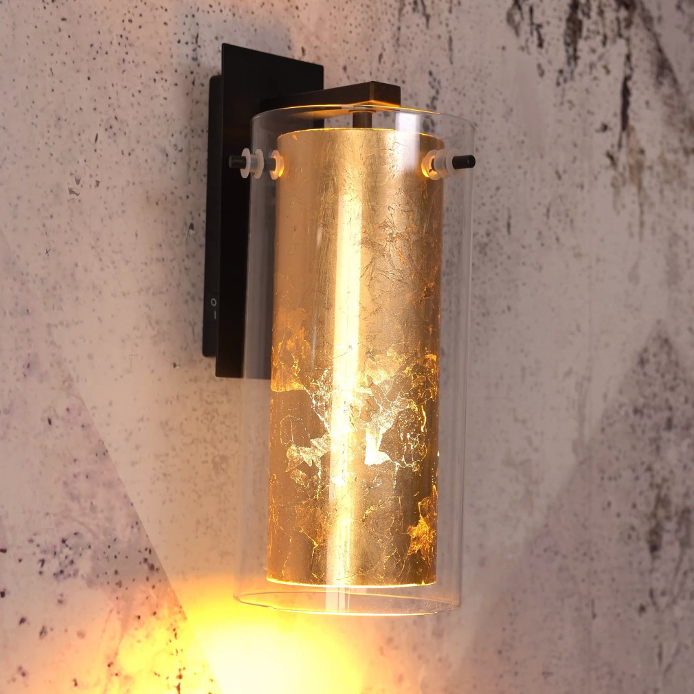 Lampa de perete, negru-auriu - Pinto Eglo 97839