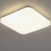 Lampă LED pătrată pentru tavan 17,3 W, alb cald, culoare albă - Frania Eglo 97875