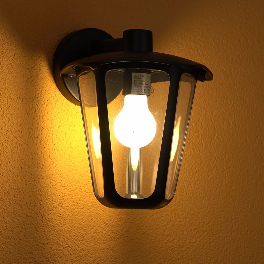 Lampa de perete pentru exterior, negru - Monreale Eglo 98121