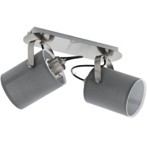   Lampă spot cu două socluri, culoare gri nichel - Villabate Eglo 98139