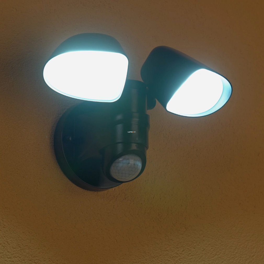 Lampă LED de exterior cu senzor de mișcare, lumină albă rece, 24,5x22 cm - Pagino Eglo 98176