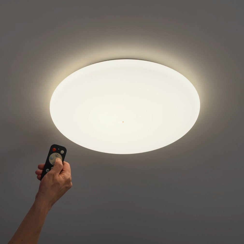 Lampă LED cu telecomandă pentru tavan, 24 W, alb rece-cald, culoare albă - Frania Eglo 98236