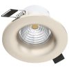Spot LED încastrat, rotund, 6 W, alb cald, culoare nichel mat - Saliceto Eglo 98244