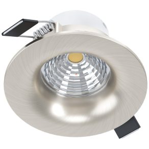   Subwoofer LED încastrat, rotund, 6 W, alb rece, culoare nichel - Saliceto Eglo 98246