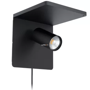 Aplică cu încărcător wireless, negru - Ciglie Eglo 98263