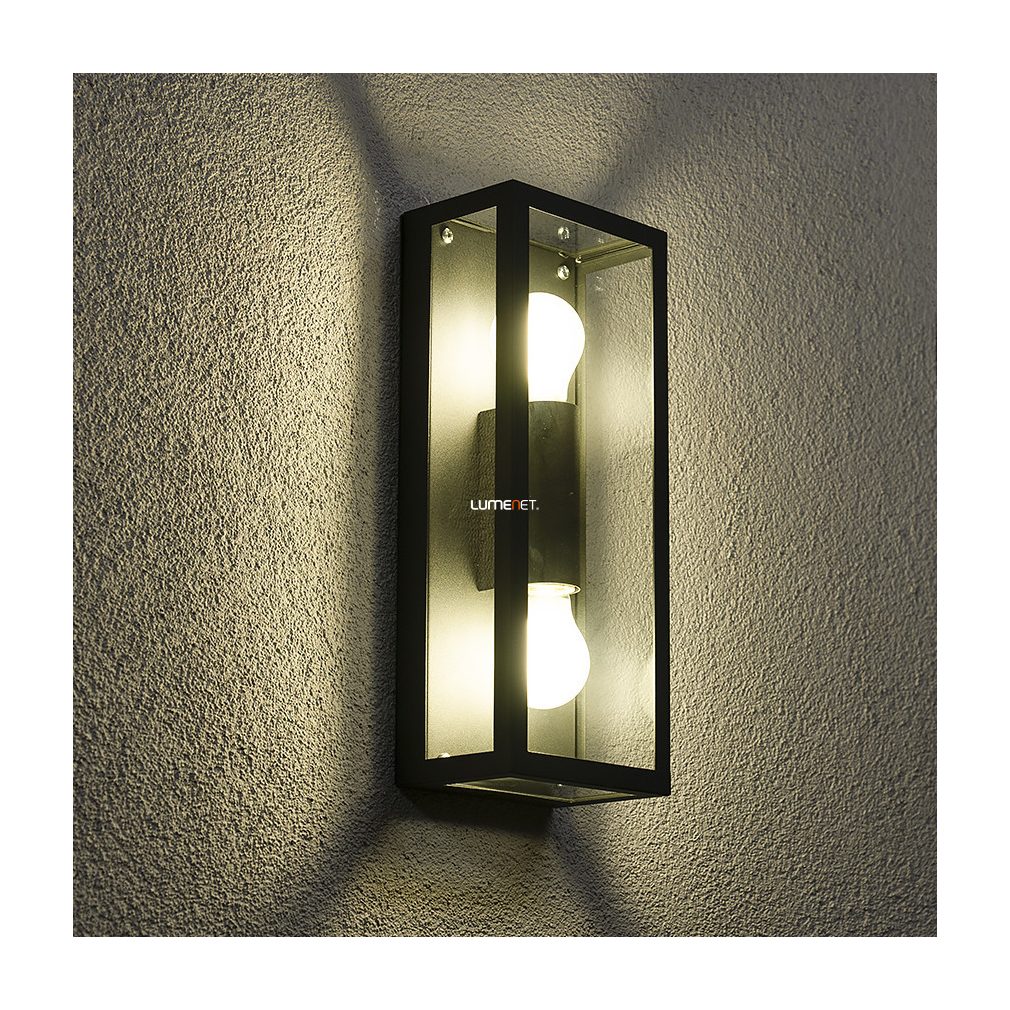 Lampa de perete cu perete din sticlă pentru exterior, 38 cm - Alamonte Eglo 98273