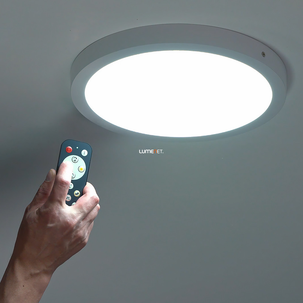 Lampă LED cu telecomandă pentru tavan, alb rece-cald, 30 cm - Fueva-A Eglo 98293