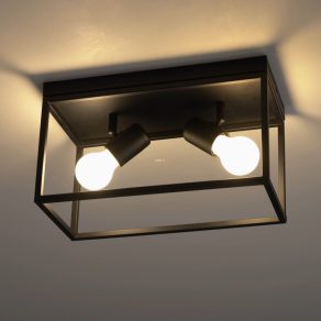 Lampă de tavan cu două prize, negru - Silentina Eglo 98332