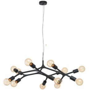   Candelabru modern, negru, cu două prize - Bocadella Eglo 98347