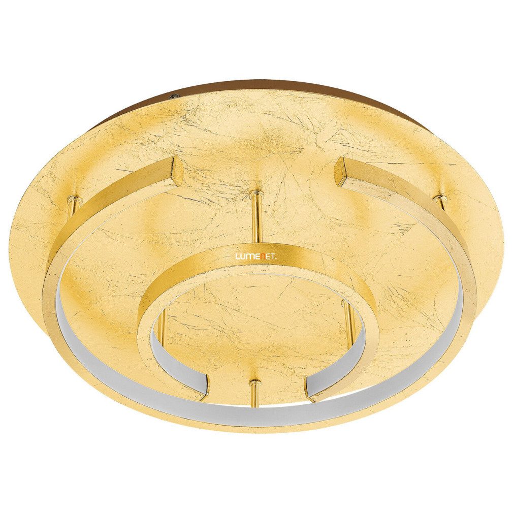 Lampa LED de tavan 18 W, alb cald, auriu-alb - Pozondon Eglo 98487