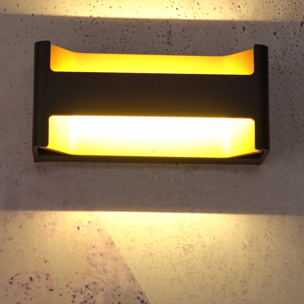 Lampa LED de perete 10 W, alb cald, negru-auriu - Feloniche Eglo 98545